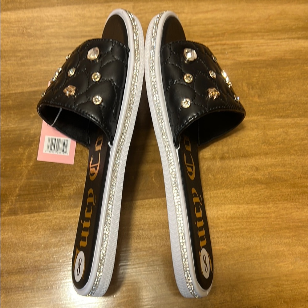 Juicy Couture Embellished Quilted Sandals - Picture 7 of 9